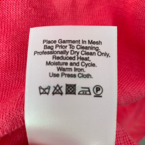 DKNY | 100% Linen Racerback Pink Long Tank NWT - Picture 7 of 7